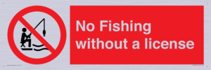 No Fishing without a license